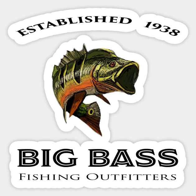 Big Bass Sticker by PeggyNovak
